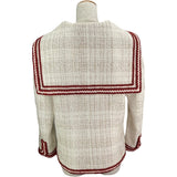 シャネル CHANEL セーラーカラーツイードジャケット ホワイト ツイード レディース その他アウター