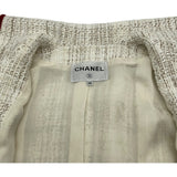 シャネル CHANEL セーラーカラーツイードジャケット ホワイト ツイード レディース その他アウター