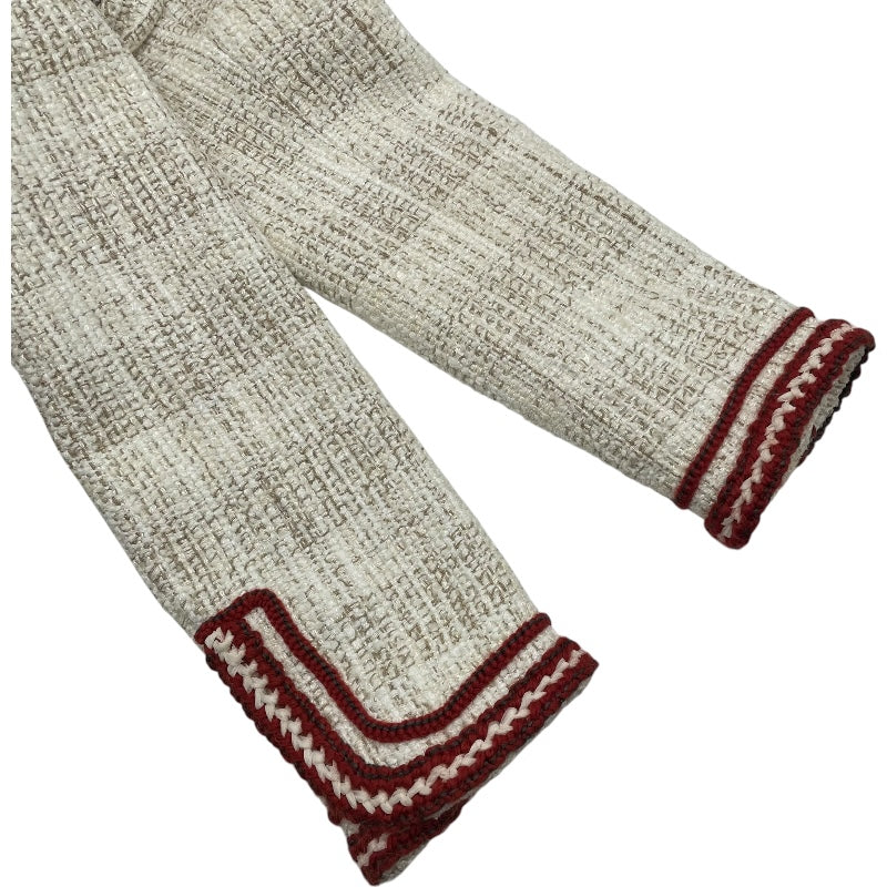 シャネル CHANEL セーラーカラーツイードジャケット ホワイト ツイード レディース その他アウター