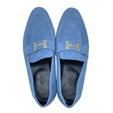 エルメス HERMES モカシンパリローファー H172109Z ブルー レディース ローファー
