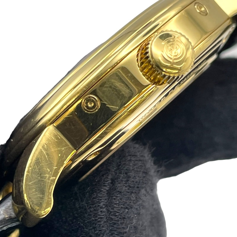 ティファニー TIFFANY＆CO トリプルカレンダー ムーンフェイズ 17042084 ホワイト K18YG/革ベルト 自動巻き メンズ 腕時計