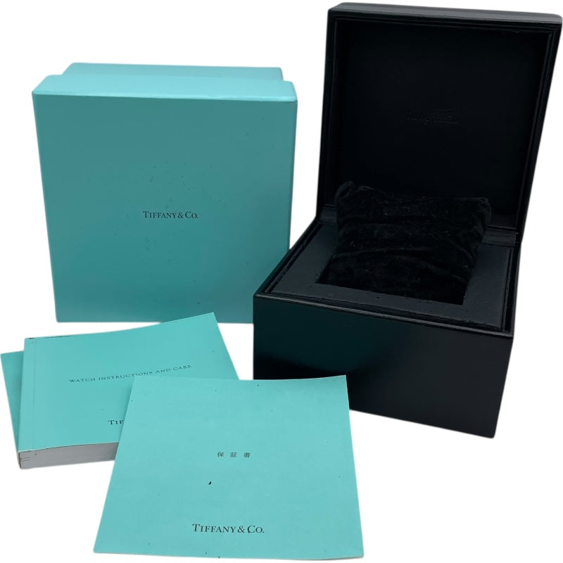 ティファニー TIFFANY＆CO トリプルカレンダー ムーンフェイズ 17042084 ホワイト K18YG/革ベルト 自動巻き メンズ 腕時計