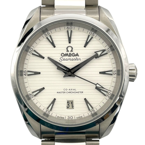 オメガ OMEGA シーマスター アクアテラ 150M コーアクシャル マスタークロノメーター 220.13.38.20.02.001 ホワイト SS 自動巻き メンズ 腕時計