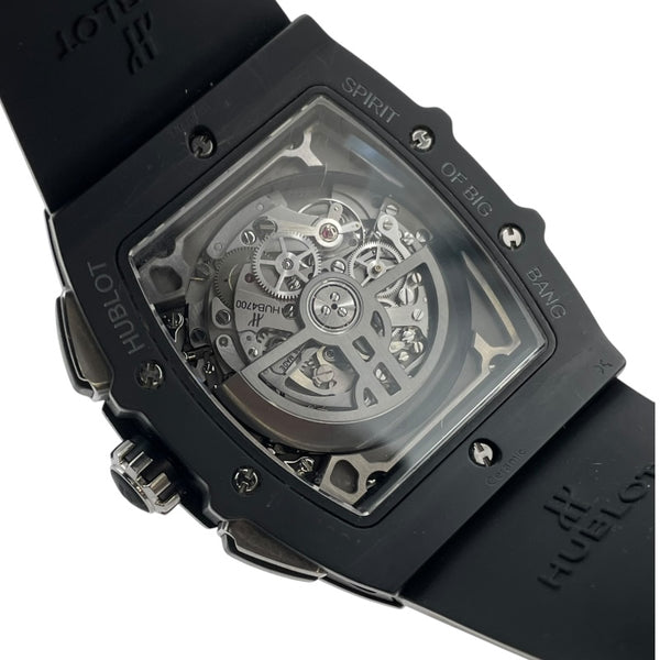 ウブロ HUBLOT スピリット オブ ビッグバン ブラックマジック 601.c1.0173.RX スケルトン セラミック/ラバーストラップ 自動巻き メンズ 腕時計