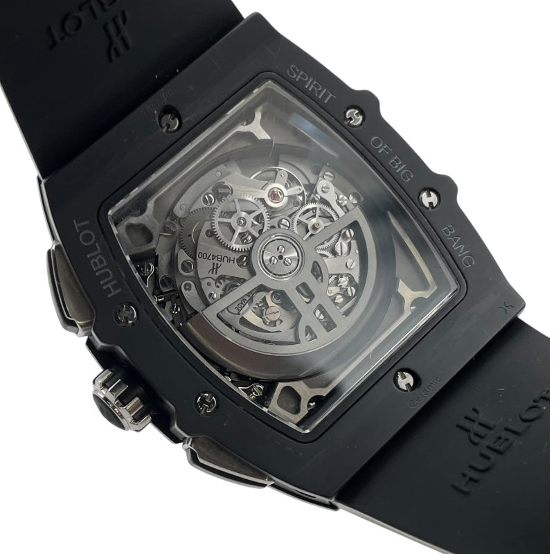 ウブロ HUBLOT スピリット オブ ビッグバン ブラックマジック 601.c1.0173.RX スケルトン セラミック/ラバーストラップ 自動巻き メンズ 腕時計