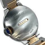 カルティエ Cartier バロンブルー 28mm W3BB0009 シルバー K18PG/SS クオーツ レディース 腕時計