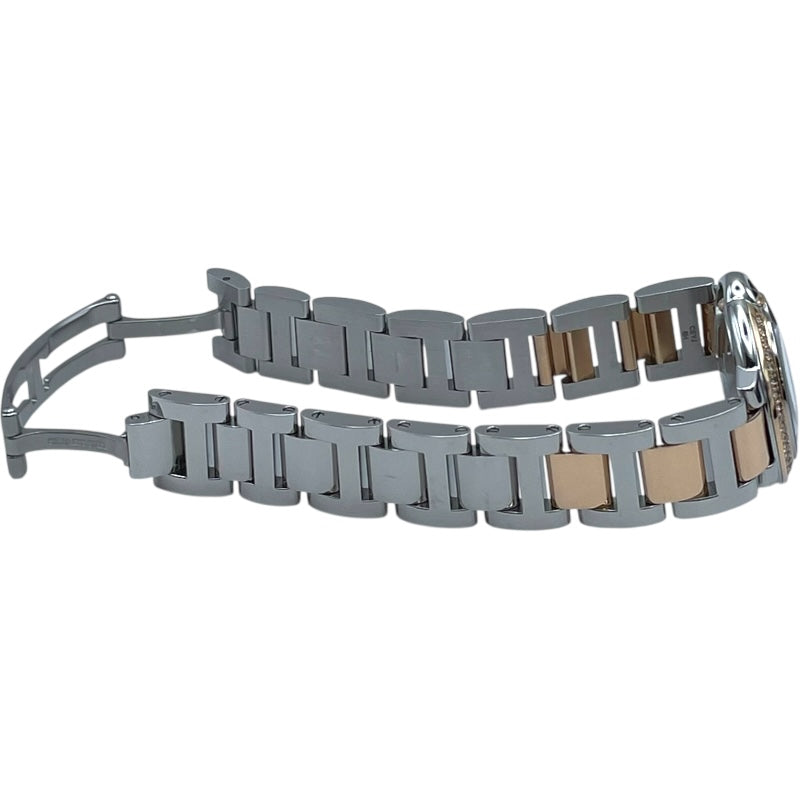 カルティエ Cartier バロンブルー 28mm W3BB0009 シルバー K18PG/SS クオーツ レディース 腕時計