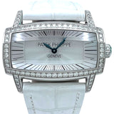 パテック・フィリップ PATEK PHILIPPE ゴンドーロ ジェンマー ホワイトシェル 4981G-001 ホワイトシェル K18WG クオーツ メンズ 腕時計