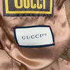 グッチ GUCCI GGジャガードテーラードジャケット 672780 ブラウン レザー メンズ テーラードジャケット