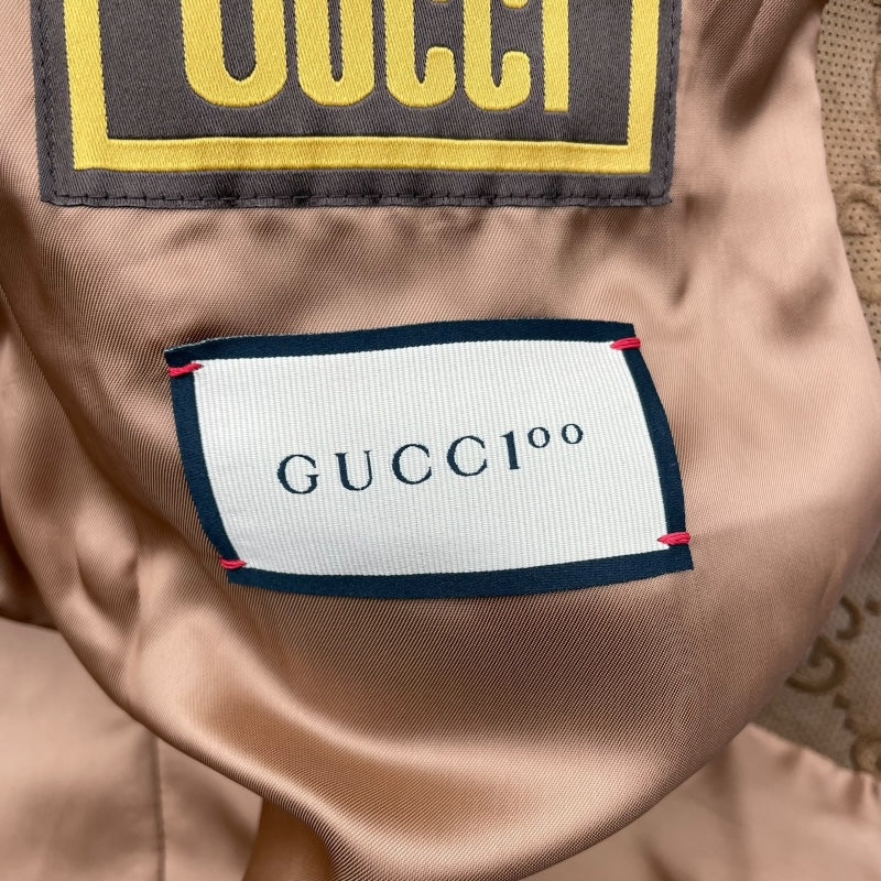 グッチ GUCCI GGジャガードテーラードジャケット 672780 ブラウン