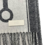 エルメス HERMES マフラー モール イヴォワールxフランネルグレー カシミヤ マフラー