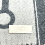 エルメス HERMES マフラー モール イヴォワールxフランネルグレー カシミヤ レディース マフラー