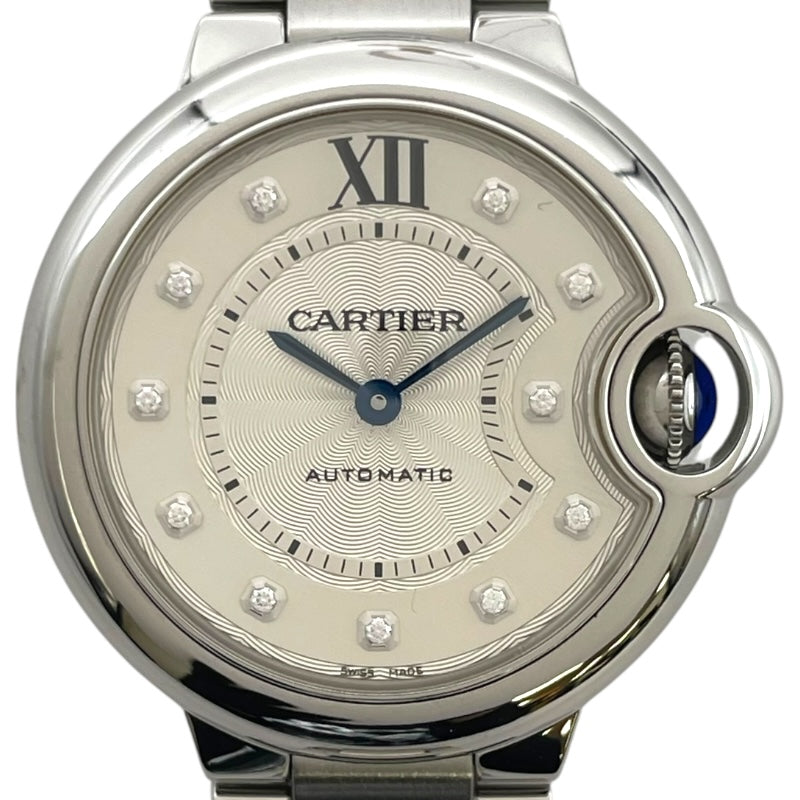 カルティエ Cartier バロンブルー ドゥ カルティエ 33mm W4BB0021 シルバー SS 自動巻き ユニセックス 腕時計