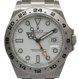 ロレックス ROLEX エクスプローラー2 216570 ホワイト ステンレススチール メンズ 腕時計