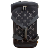 ルイ・ヴィトン LOUIS VUITTON モノグラム ホライゾンソフト 2R55 M20125 ブラック ジャガードニット/レザー ユニセックス キャリーバッグ
