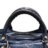 バレンシアガ BALENCIAGA ザ・ジャイアントシティ ブルー レザー レディース ハンドバッグ