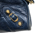 バレンシアガ BALENCIAGA ザ・ジャイアントシティ ブルー レザー レディース ハンドバッグ