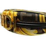 フェンディ FENDI ナノフェンダーチェグラフィティ 7AS089 ゴールド ナイロン レディース ショルダーバッグ