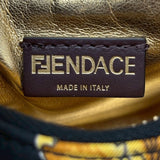 フェンディ FENDI ナノフェンダーチェグラフィティ 7AS089 ゴールド ナイロン レディース ショルダーバッグ