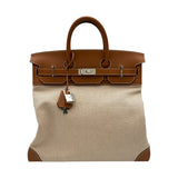 エルメス HERMES オータクロア40 Z刻 ゴールド シルバー金具 エバーカラー/トワルGM メンズ ハンドバッグ