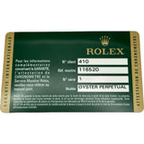 ロレックス ROLEX デイトナ 116520 ブラック ステンレススチール 自動巻き メンズ 腕時計