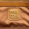 ミュウミュウ miu miu アルカディラージ ハンドバッグ 5BB148 ブラウン/ゴールド金具 レザー レディース ショルダーバッグ