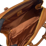 ミュウミュウ miu miu アルカディラージ ハンドバッグ 5BB148 ブラウン/ゴールド金具 レザー レディース ショルダーバッグ