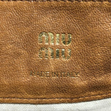 ミュウミュウ miu miu ナッパレザーミニバッグ 5NF460 ブラウン レザー レディース ショルダーバッグ