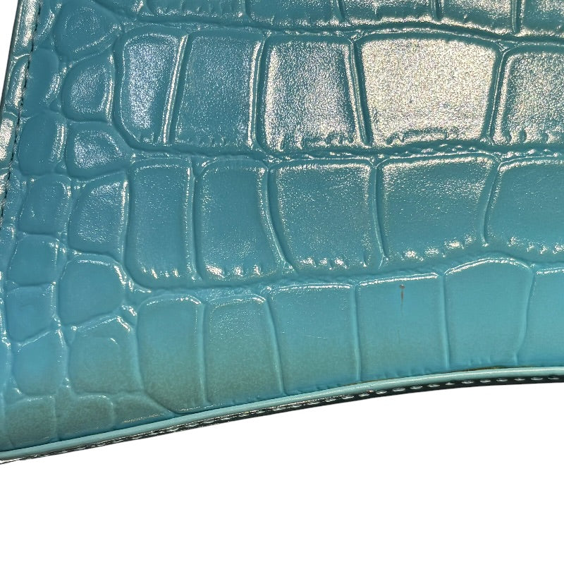バレンシアガ BALENCIAGA アワーグラスXS 592833 ライトブルー系 レザー レディース ショルダーバッグ バレンシアガ BALENCIAGA アワーグラスXS 592833 ライトブルー系