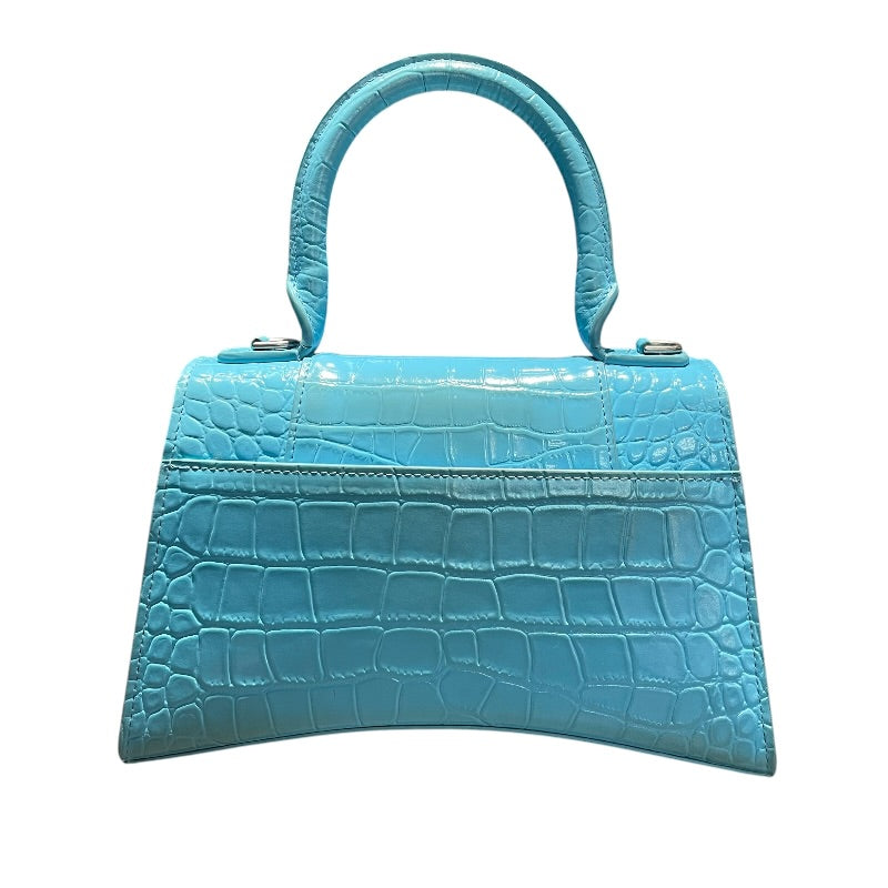 バレンシアガ BALENCIAGA アワーグラスXS 592833 ライトブルー系 レザー レディース ショルダーバッグ バレンシアガ BALENCIAGA アワーグラスXS 592833 ライトブルー系