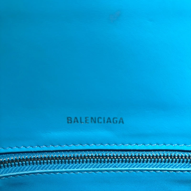 バレンシアガ BALENCIAGA アワーグラスXS 592833 ライトブルー系 レザー レディース ショルダーバッグ バレンシアガ BALENCIAGA アワーグラスXS 592833 ライトブルー系