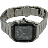 カルティエ Cartier サントス ドゥ カルティエ LM WSSA0037 ダークグレー ステンレススチール 自動巻き メンズ 腕時計