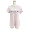 ジバンシィ GIVENCHY フロントロゴ半袖Tシャツ BW707Y3Z9T ピンク コットン レディース 半袖Ｔシャツ