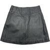 クリスチャン・ディオール Christian Dior CDロゴボタンレザースカート 125J31AL015 ブラック レザー レディース スカート