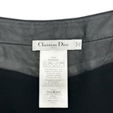 クリスチャン・ディオール Christian Dior CDロゴボタンレザースカート 125J31AL015 ブラック レザー レディース スカート