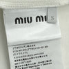 ミュウミュウ miu miu スパンコールサイドラインロゴジップアップジャケット MJL634 ホワイト コットン メンズ その他アウター