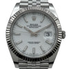 ロレックス ROLEX デイトジャスト41 ホワイト ホワイトゴールド/ステンレススチール 自動巻き メンズ 腕時計