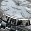 ロレックス ROLEX デイトジャスト41 ホワイト ホワイトゴールド/ステンレススチール 自動巻き メンズ 腕時計