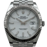 ロレックス ROLEX デイトジャスト41 ホワイト ホワイトゴールド/ステンレススチール 自動巻き メンズ 腕時計