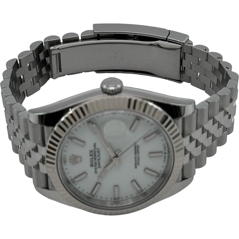 新品/送料無料「Relax Rolex」 腕時計 自動巻き デイトジャスト ステンレス　RELAX (Rolexではない) メンズ ロレックス ROLEX デイトジャスト41 ホワイト ホワイトゴールド