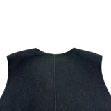 フェンディ FENDI フォックスファーポケットウールベスト FF8524 ブラック ウール レディース ベスト