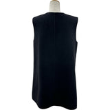 フェンディ FENDI フォックスファーポケットウールベスト FF8524 ブラック ウール レディース ベスト