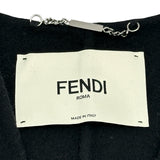 フェンディ FENDI フォックスファーポケットウールベスト FF8524 ブラック ウール レディース ベスト