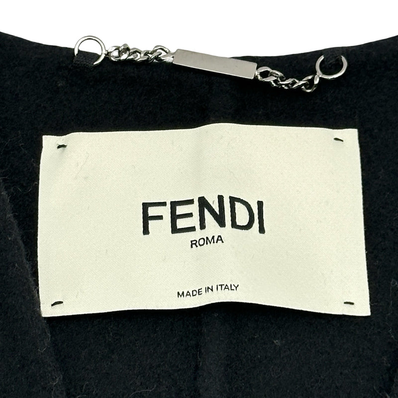フェンディ FENDI フォックスファーポケットウールベスト FF8524