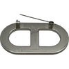 エルメス HERMES ブローチ<シェーヌダンクル> ブラック シルバー金具 エプソン/メタル アクセサリー