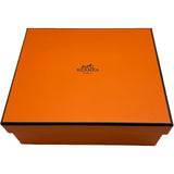 エルメス HERMES シュシュクラウディアセリエ ブラック/ホワイト シルバー金具 レザー レディース その他アクセサリー