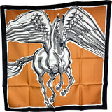 エルメス HERMES カレ90 LIBRE COMME PEGASE シルク レディース スカーフ