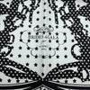 エルメス HERMES カレ70 フリル BRIDES DE GALA A POIS ブラック ホワイト シルク レディース スカーフ