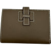 エルメス HERMES ニューHパッサンコンパクトウォレット W刻印 エトゥープ エプソン レディース 二つ折り財布