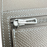 エルメス HERMES ニューHパッサンコンパクトウォレット W刻印 エトゥープ エプソン レディース 二つ折り財布